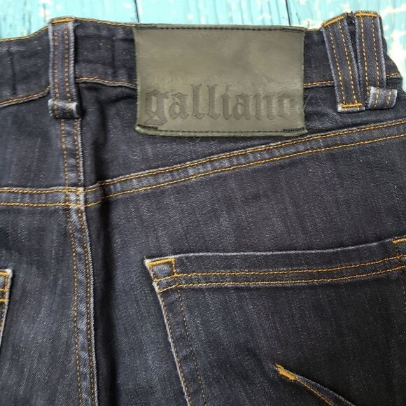 Italian John Galliano jeans Dark Wash Jeans 31 made in Italy - Picture 9 of 16